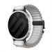 Samsung Galaxy Watch 9 - 40mm Outdoor Nylonarmband mit P-Schnalle (Weiß mit Schwarz)
