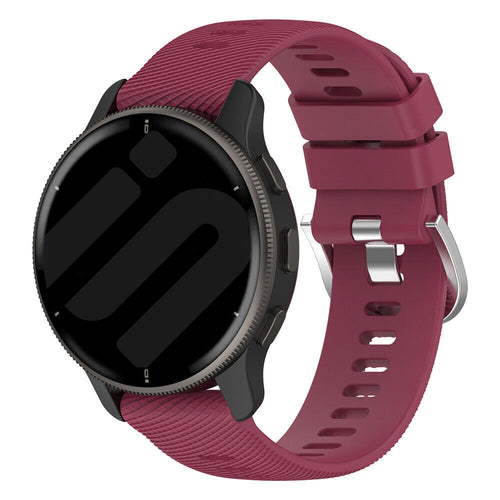 Garmin Forerunner 570 - 42mm Silikonarmband (Weinrot)