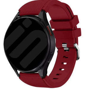 Bracelet silicone sergé Amazfit Bip U (Pro) (bordeaux)