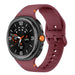 Samsung Galaxy Watch 8 - 44mm Silicone Strap (Wine Red)
