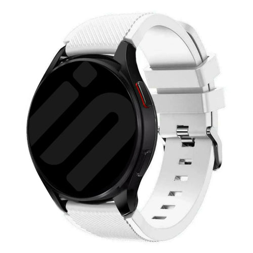 Bracelet silicone sergé Withings ScanWatch Nova (blanc)
