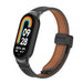 Bracelet cuir avec D-Buckle Xiaomi Smart Band 8 (noir)