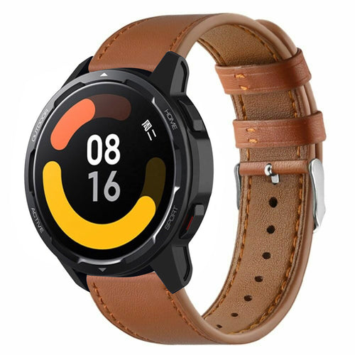 Correa cuero moderna Xiaomi Watch S1 (marrón)
