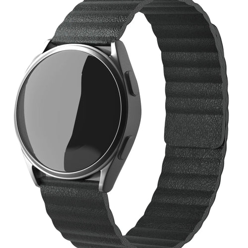 Bracelet cuir Loop Oppo Watch X (noir)