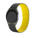Fossil Gen 6 - 44mm Magnetisches Silikonarmband (Schwarz/gelb)