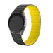 Bracelet silicone magnétique Huawei Watch GT (noir/jaune)