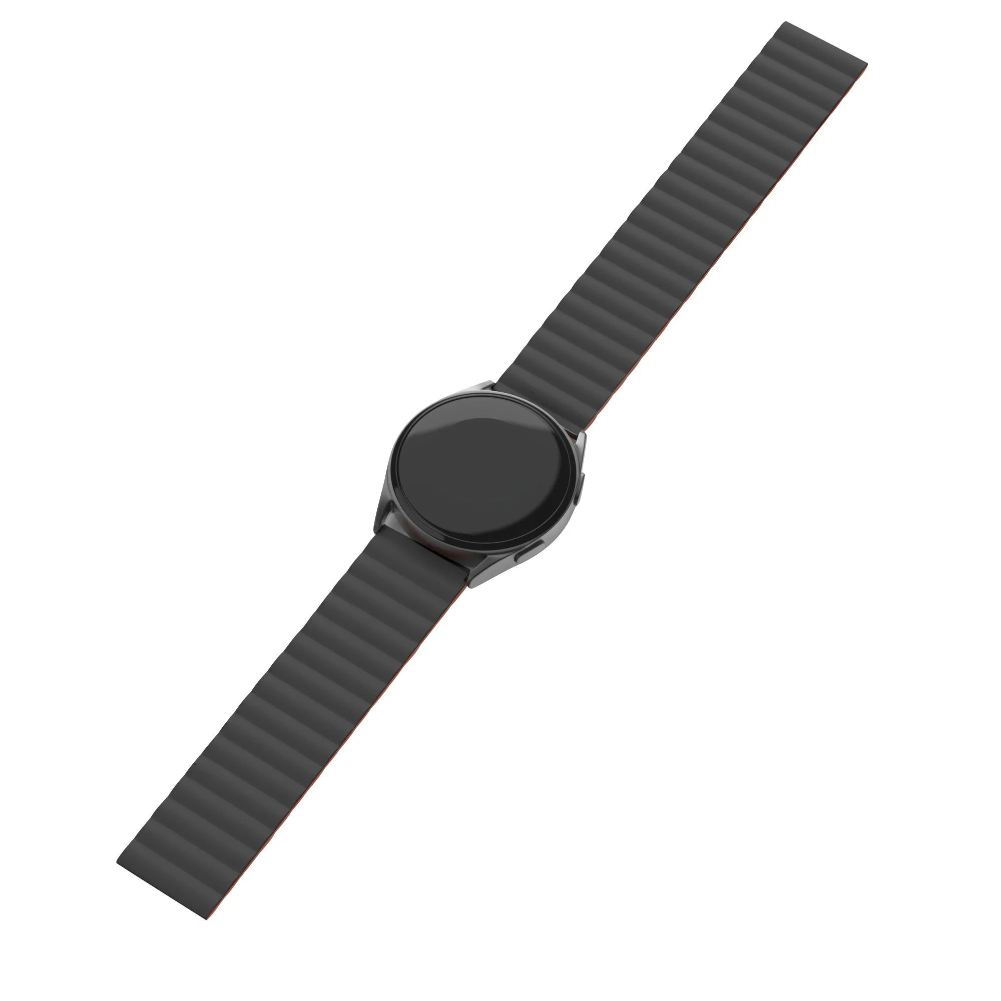 Polar Unite Magnetic Silicone Strap (Black/Orange)