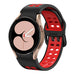 Correa cuadrada deportiva Samsung Galaxy Watch 4 44mm (negro/rojo)