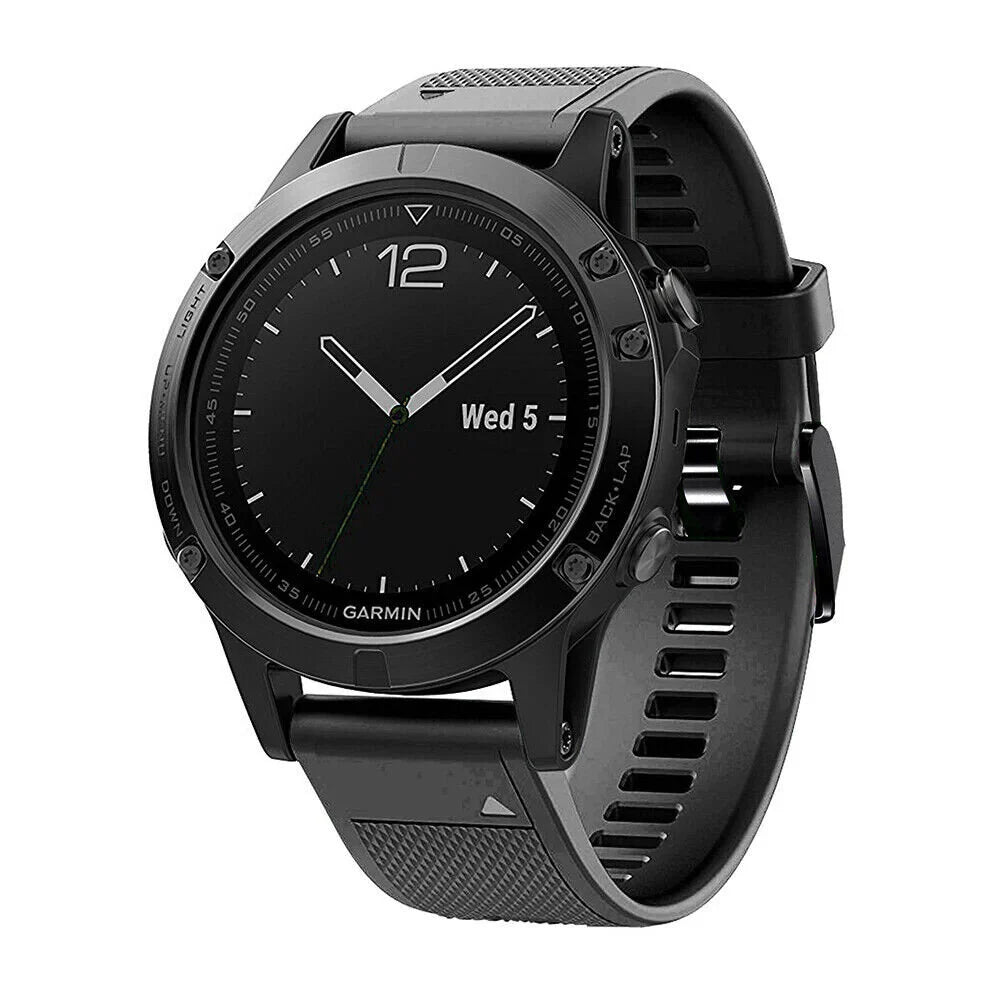 Garmin Forerunner 970 Silikonarmband (Schwarz)