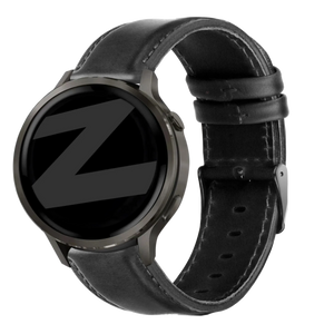 Bandz Garmin Approach S44 Leather Strap 'Classic' (Black)