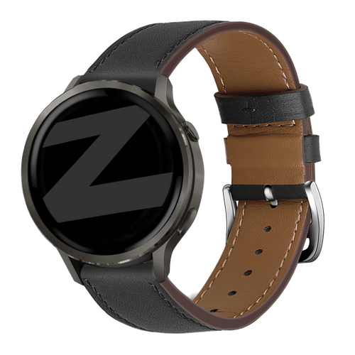 Bandz Correa cuero 'Wave' Garmin Forerunner 255 (negro)