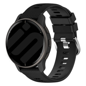 Garmin Forerunner 570 - 47mm Silikonarmband (Schwarz)
