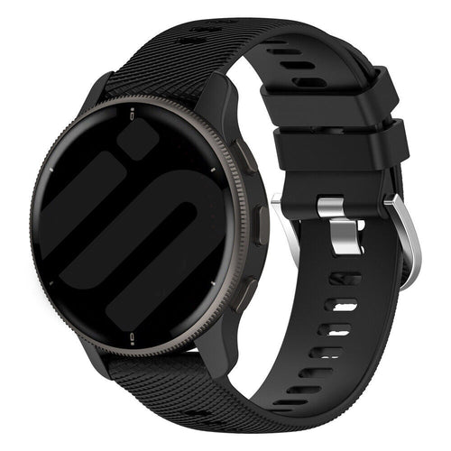 Garmin Forerunner 570 - 47mm Silikonarmband (Schwarz)