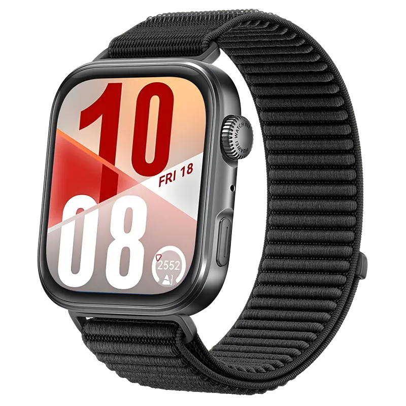 Huawei Watch Fit 4 Nylon Wave Strap (Black)