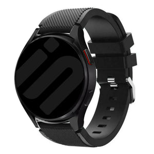 Coros Apex 42mm twill siliconen bandje (zwart)