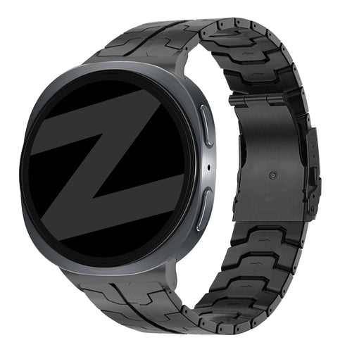 Bandz Samsung Galaxy Watch 8 - 44mm Stahlarmband 'Iron' (Schwarz)