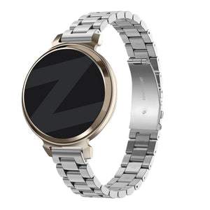 Steel Strap 'Classic', silver, on a watch, 3/4 rear view