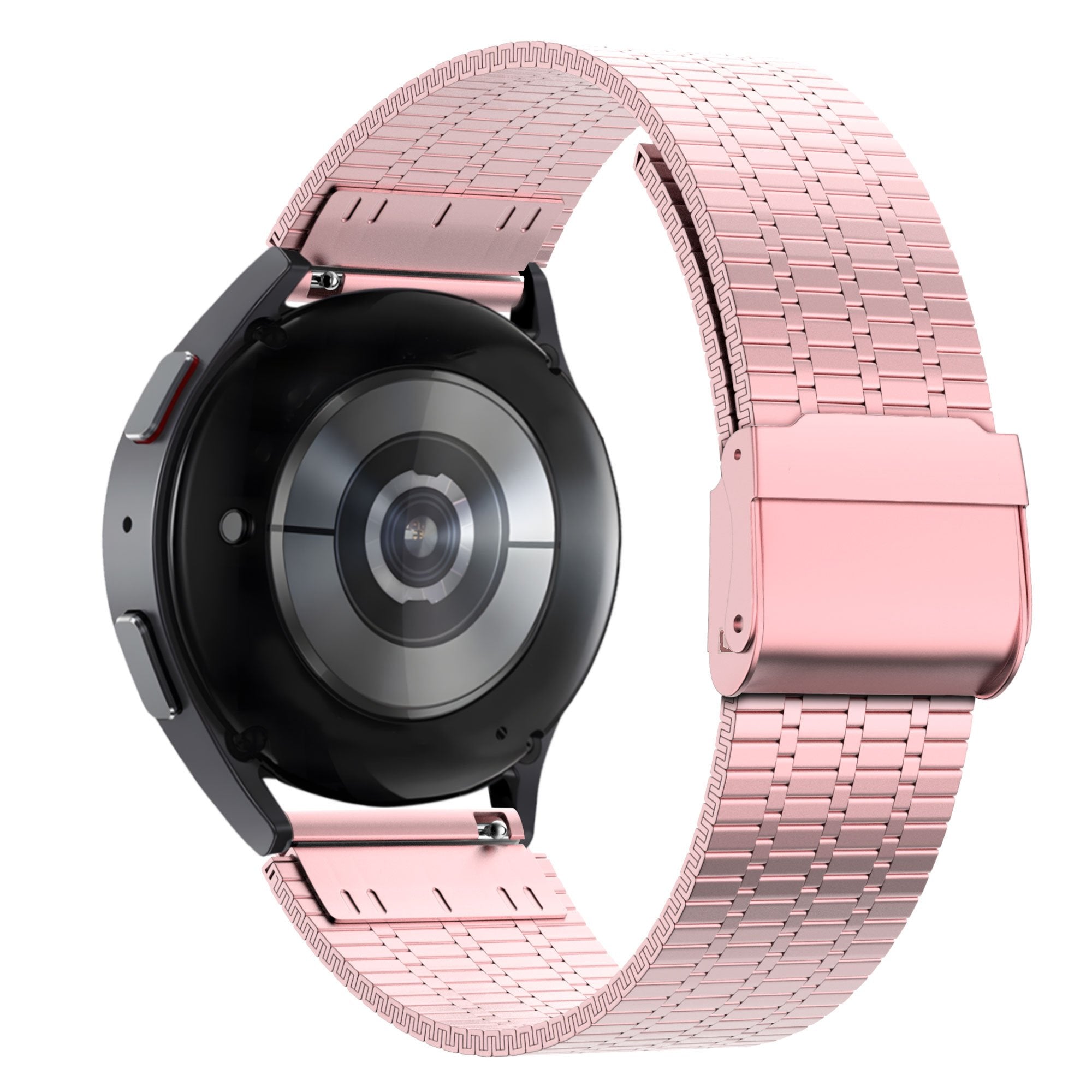 Bandz Garmin Forerunner 570 - 42mm Verstellbares Stahlarmband (Rosa)