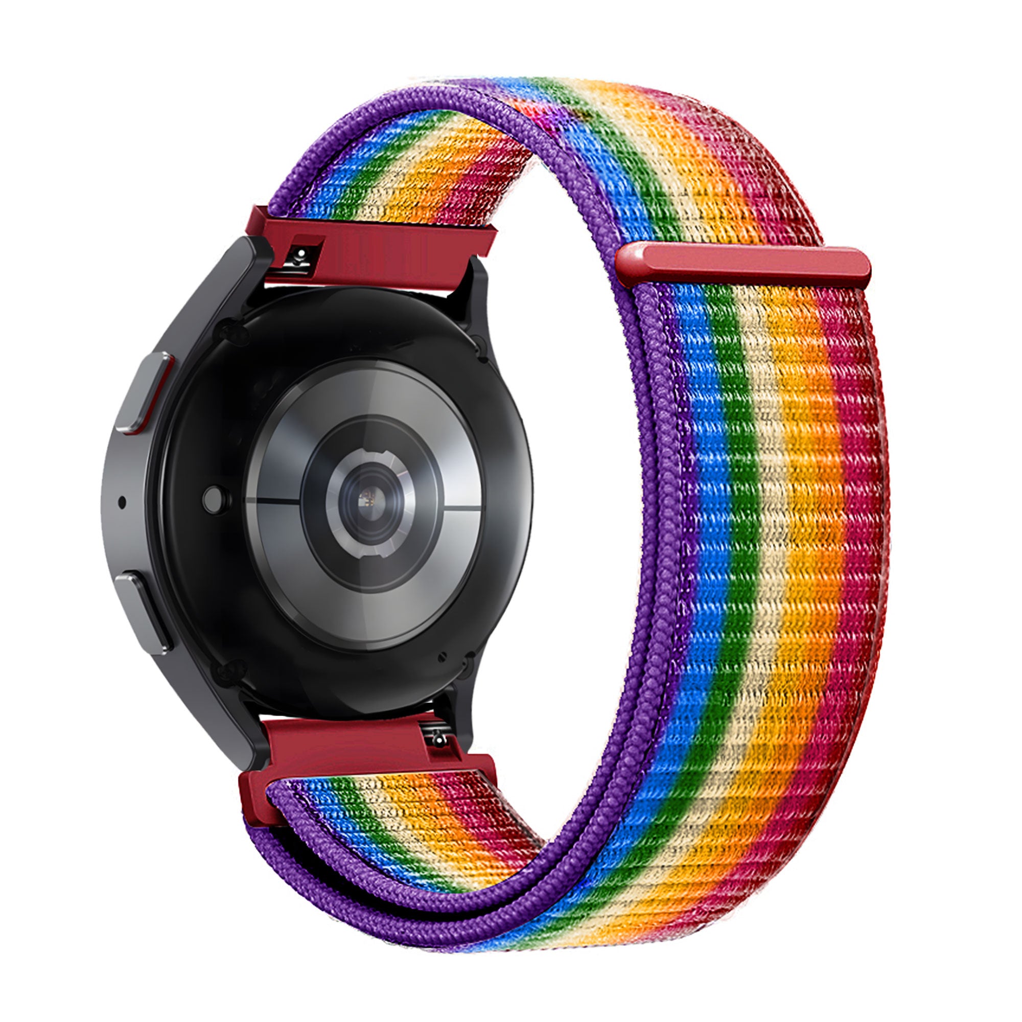 Bandz Garmin Vivomove Trend Nylon Loop Armband (Regenbogen)