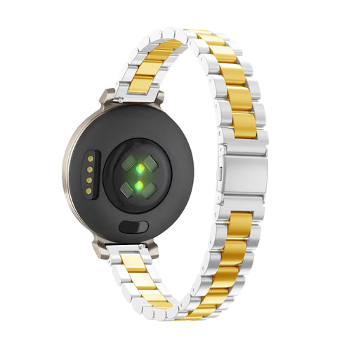 Bandz Pebble Round 2 - 14mm Steel Strap 'Classic' (Silver/Gold)