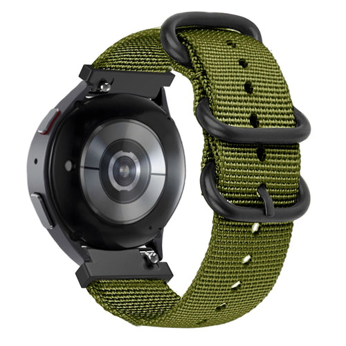 Bandz Huawei Watch GT 7 - 46mm Buckled Nylon Strap (Green)