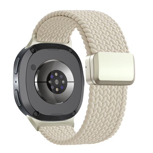 Bandz Correa trenzada magnética Samsung Galaxy Watch 8 Classic (blanco estrella)