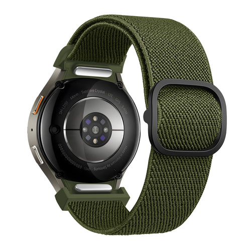 Bandz Samsung Galaxy Watch 4 44mm Elastisches Armband 'Easy Fit' (Grün)
