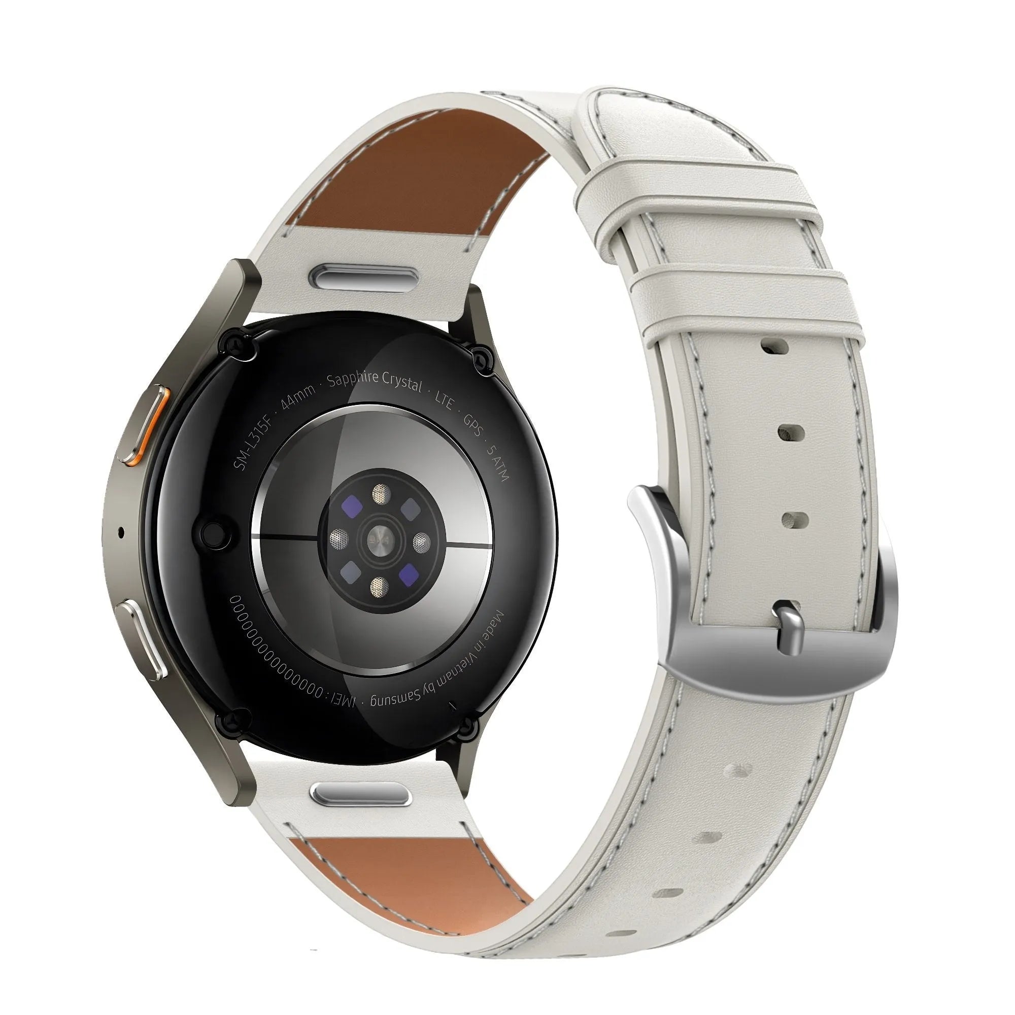 Bandz Oppo Watch X2 Mini Leather Strap 'Easy Fit' (White)