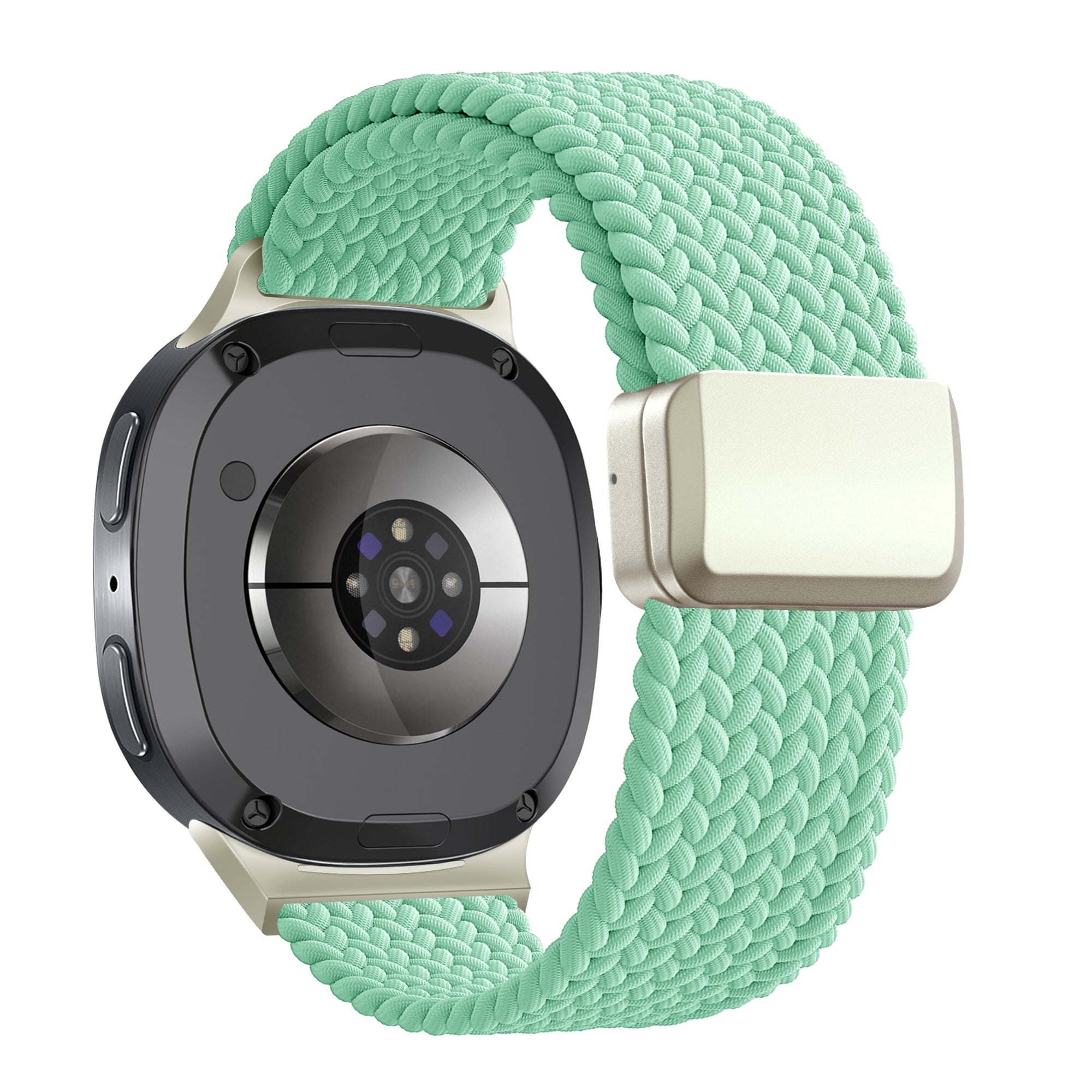 Bandz Samsung Galaxy Watch 8 Classic Magnetisches Geflochtenes Armband (Mintgrün)