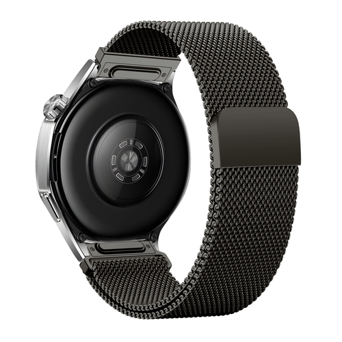 Bandz Xiaomi Mi Watch 'One push' Milanese band (titanium grijs)