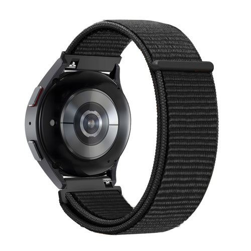 Bandz Garmin Vivoactive 4 nylon loop band (zwart)