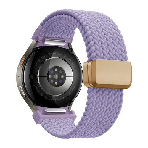 Bandz Samsung Galaxy Watch 7 - 44mm Braided Strap 'Easy Fit' (Lilac)