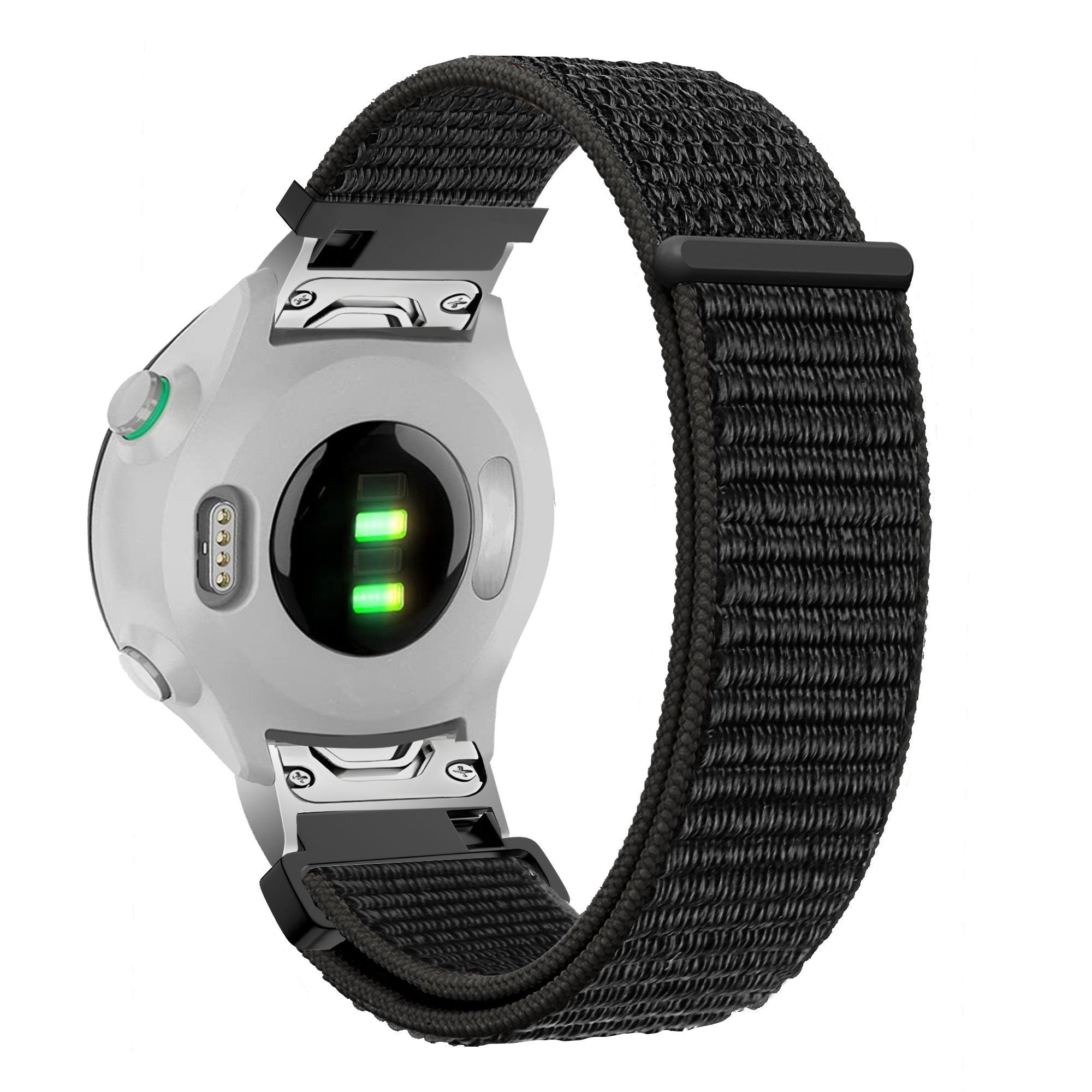 Bandz Bracelet nylon loop Garmin Forerunner 970 (noir)