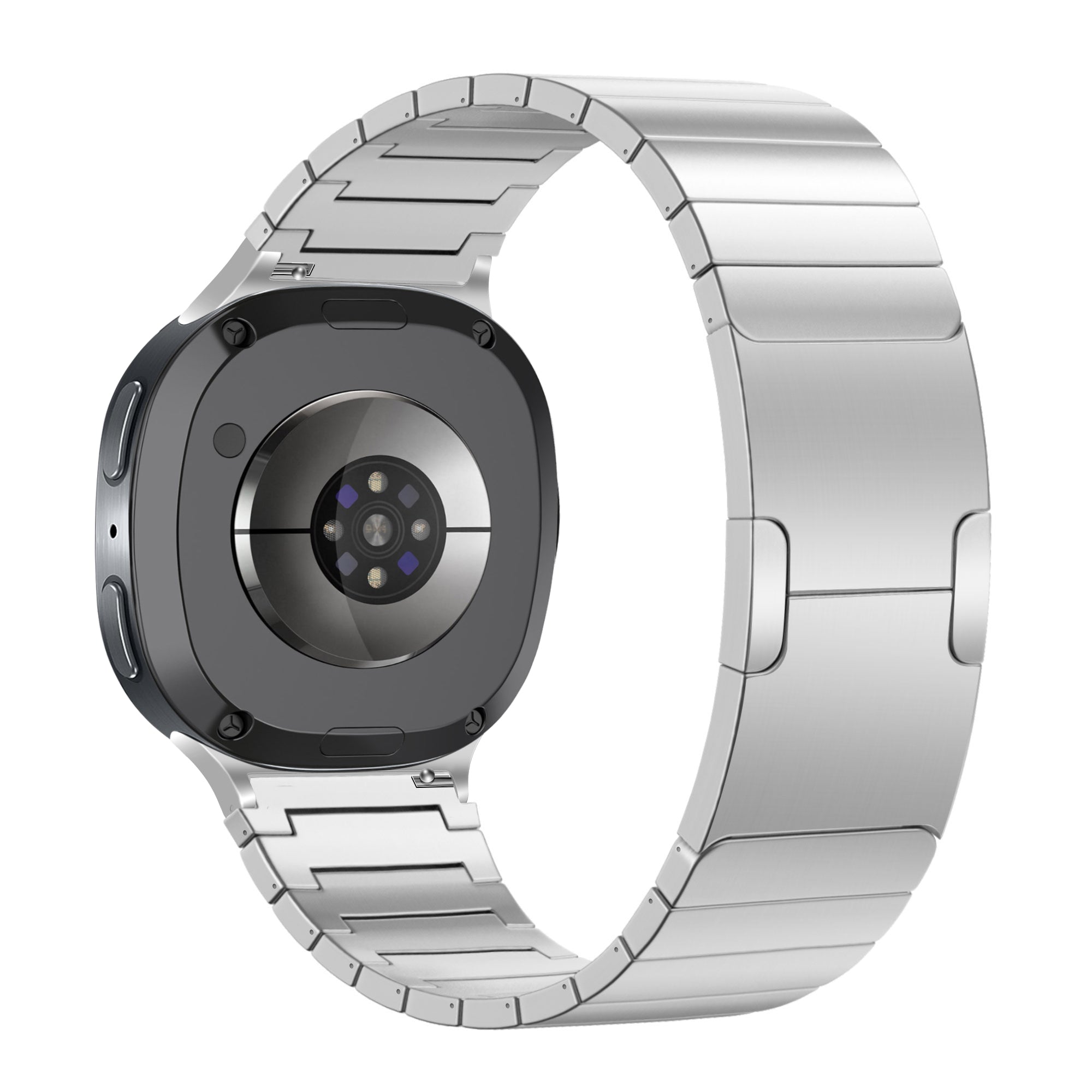 Bandz Samsung Galaxy Watch 9 - 40mm titanium band 'One bead' (zilver)