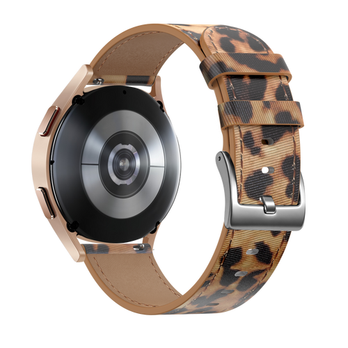 xoxo Wildhearts Samsung Galaxy Watch 7 - 40mm leren bandje (Leopard)