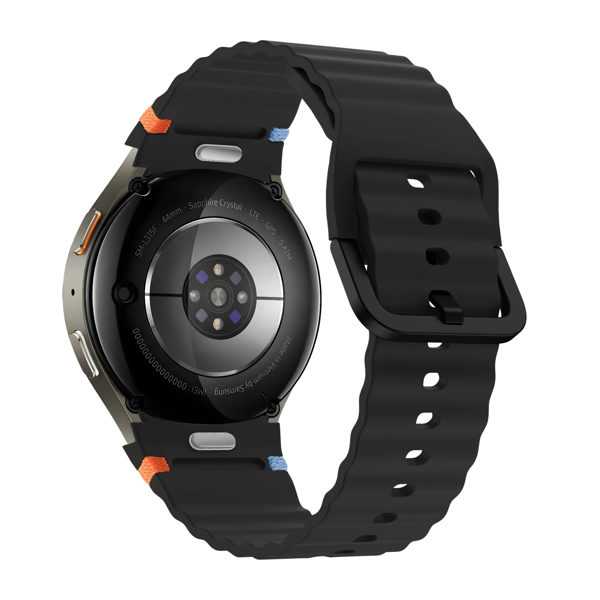 Bandz Samsung Galaxy Watch 5 - 40mm Wave Strap 'Easy Fit' (Black)