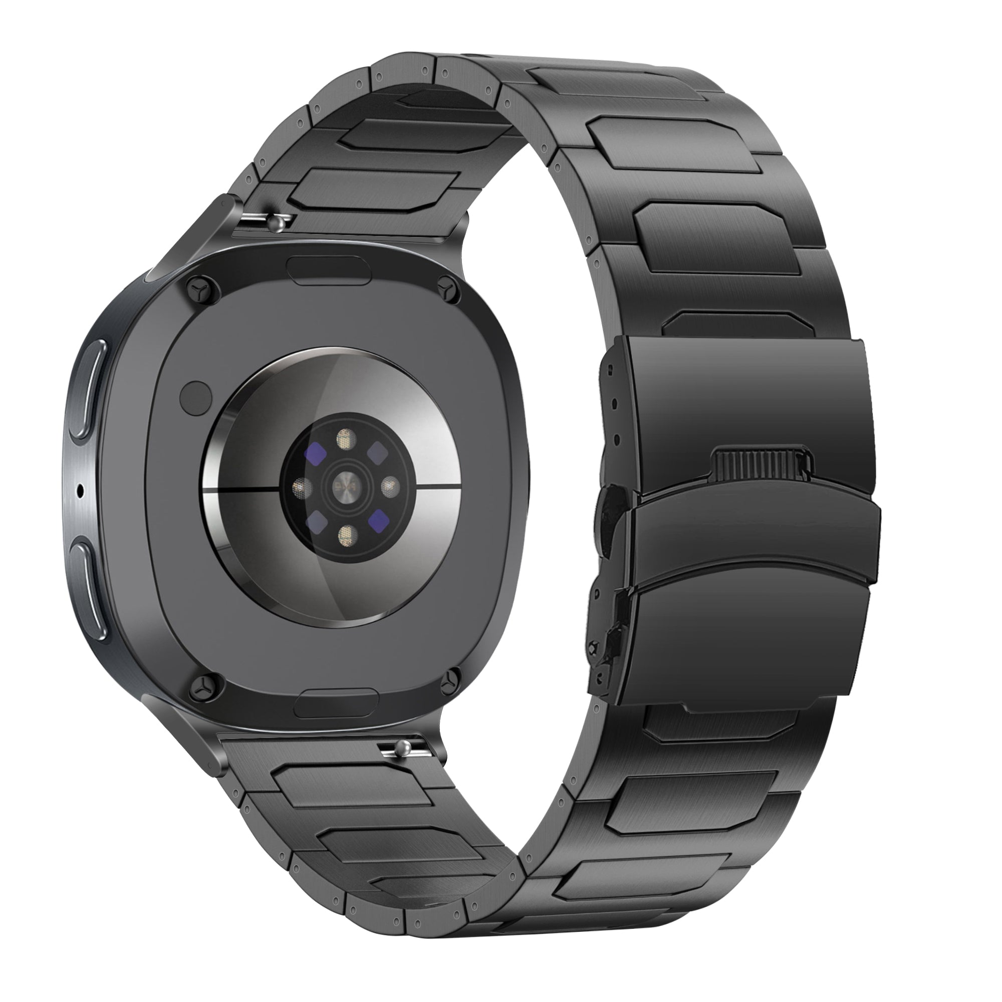 Bandz Samsung Galaxy Watch 8 - 44mm titanium band 'Deluxe' (zwart)