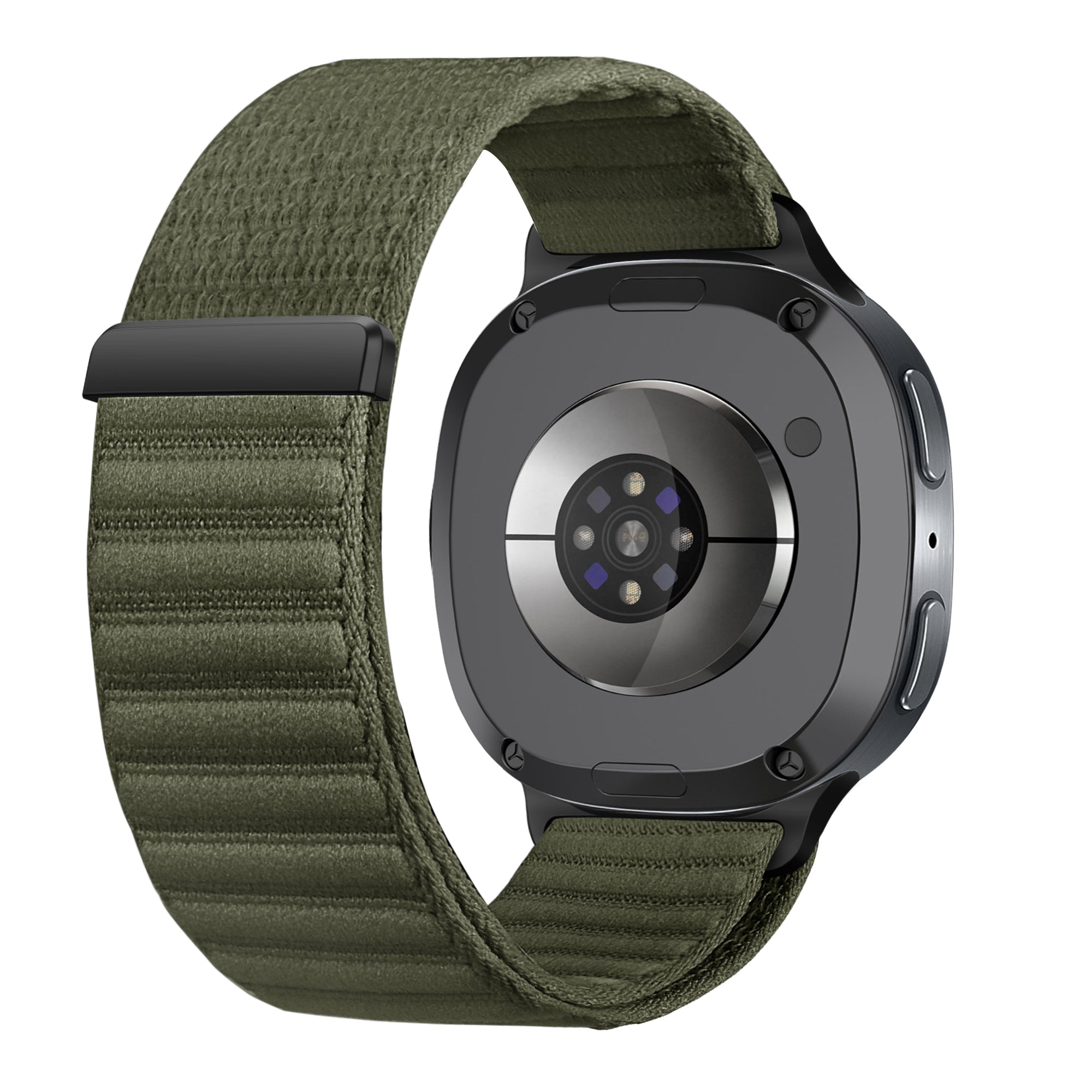 Bracelet nylon Wave Samsung Galaxy Watch 8 Classic (vert foncé)