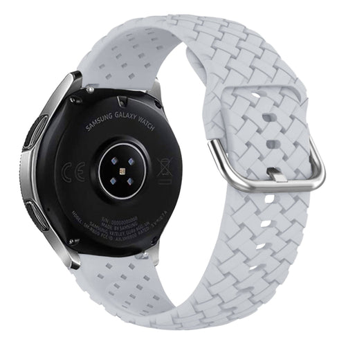 Bracelet silicone tressé Withings ScanWatch 2 - 42mm (gris)