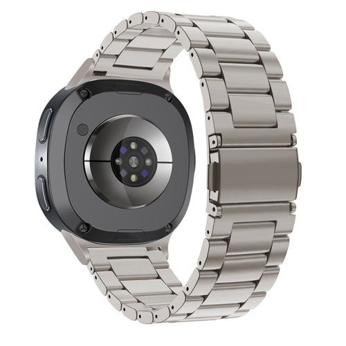 Bandz Samsung Galaxy Watch 8 Classic stalen band 'Classic' (titanium)