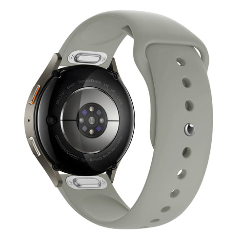 Bandz Samsung Galaxy Watch 46mm Sport Strap 'Easy Fit' (Light Grey)