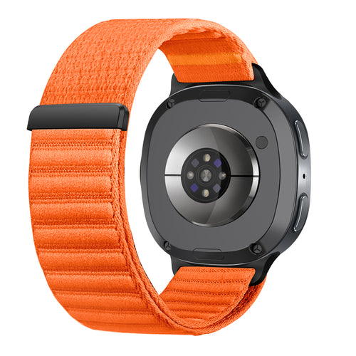  Samsung Galaxy Watch 8 - 44mm wave nylon bandje (oranje)
