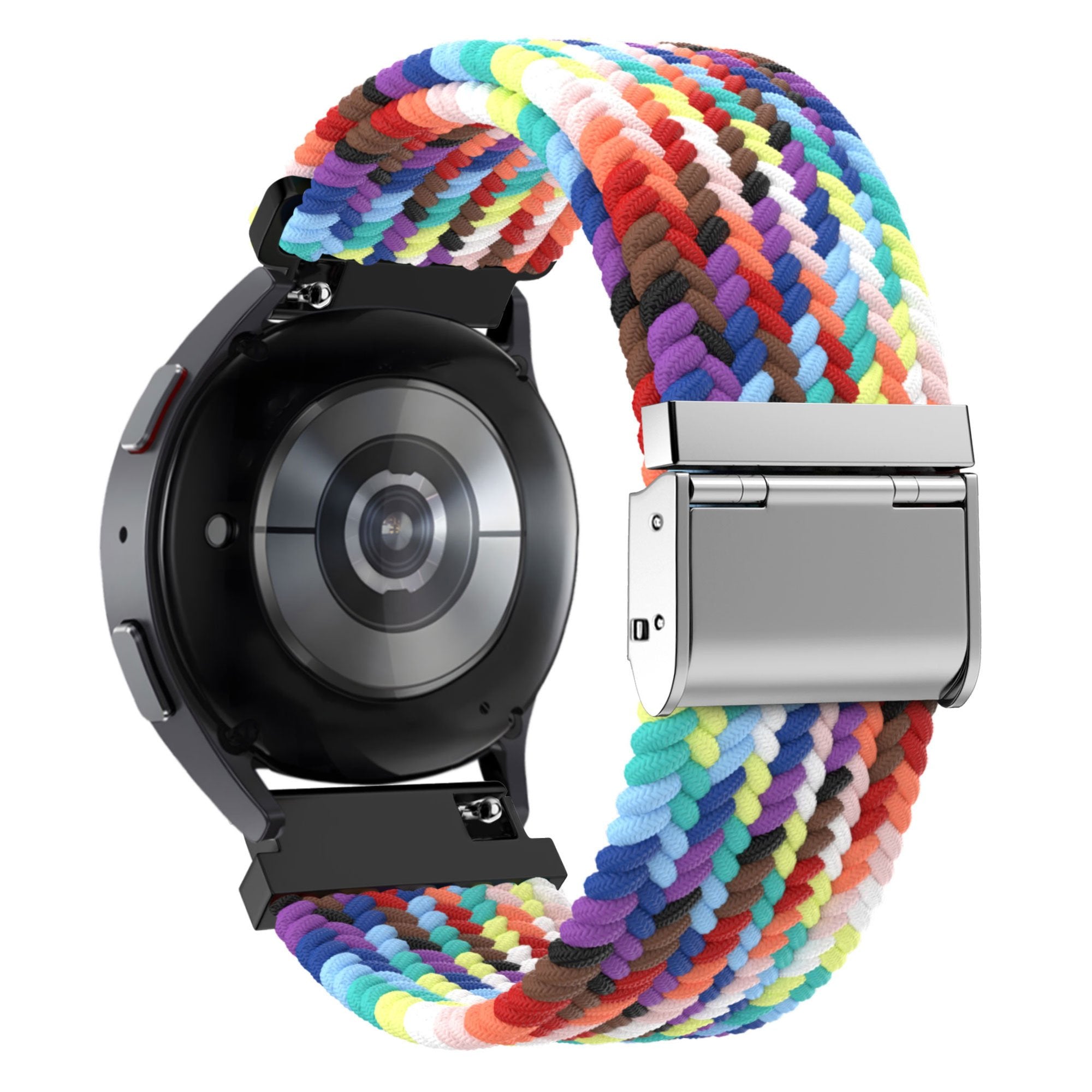Bandz Garmin Vivomove HR Gewebtes Nylonarmband (Regenbogen)
