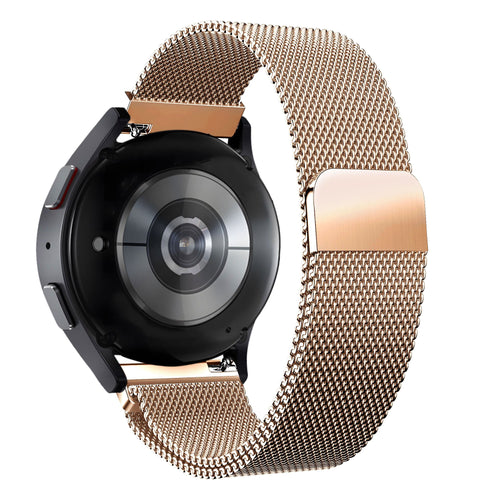 Bandz Garmin Forerunner 645 Milanese Loop Strap (Rose Gold)