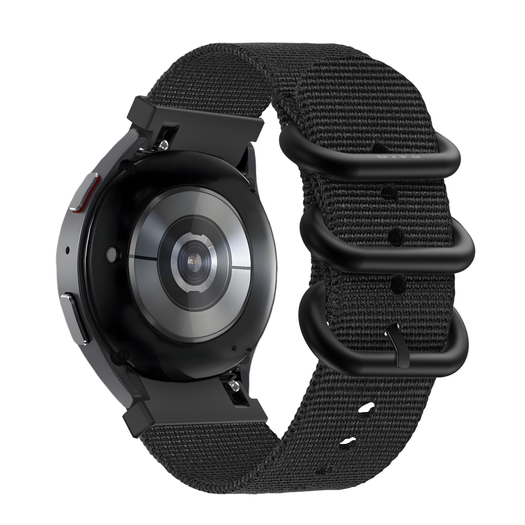 BALR Samsung Galaxy Watch 4 Classic 42mm nylon band met gesp (zwart)