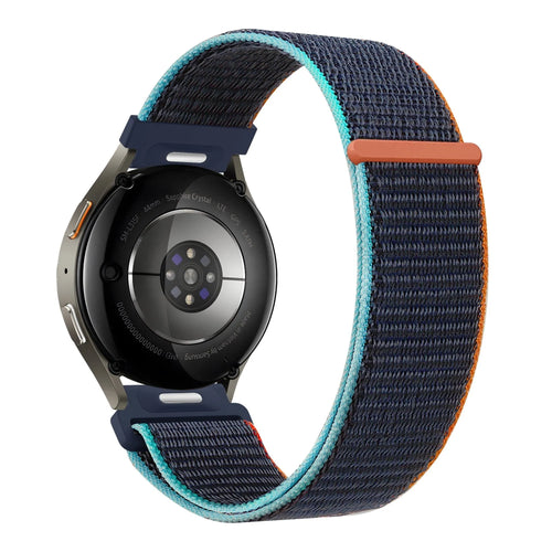 Bandz Amazfit Balance 2 Nylonarmband 'Easy fit' (Dunkel Blau Mix)