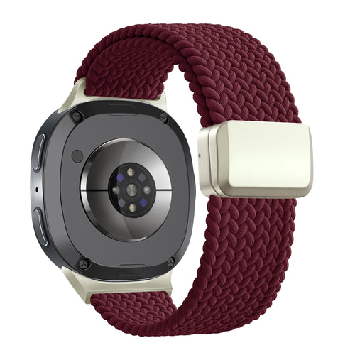 Bandz Bracelet tissé magnétique Samsung Galaxy Watch 8 Classic (bordeaux)