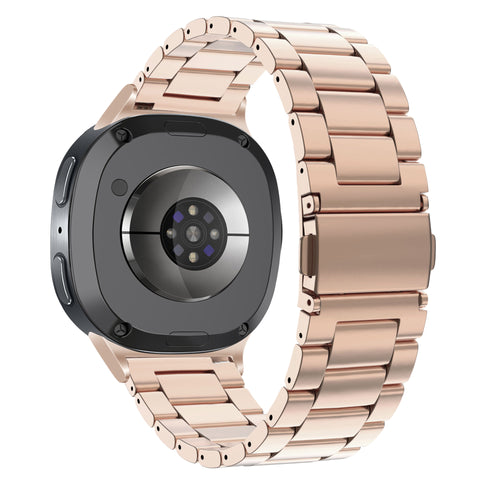 Bandz Samsung Galaxy Watch 8 - 44mm stalen band 'Classic' (rosé goud)