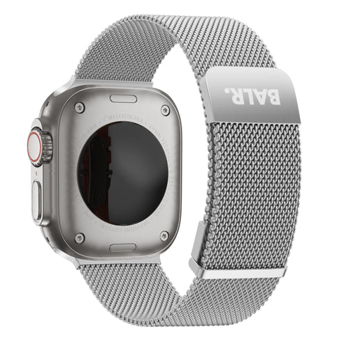 BALR Bracelet milanais Apple Watch Ultra (argent)