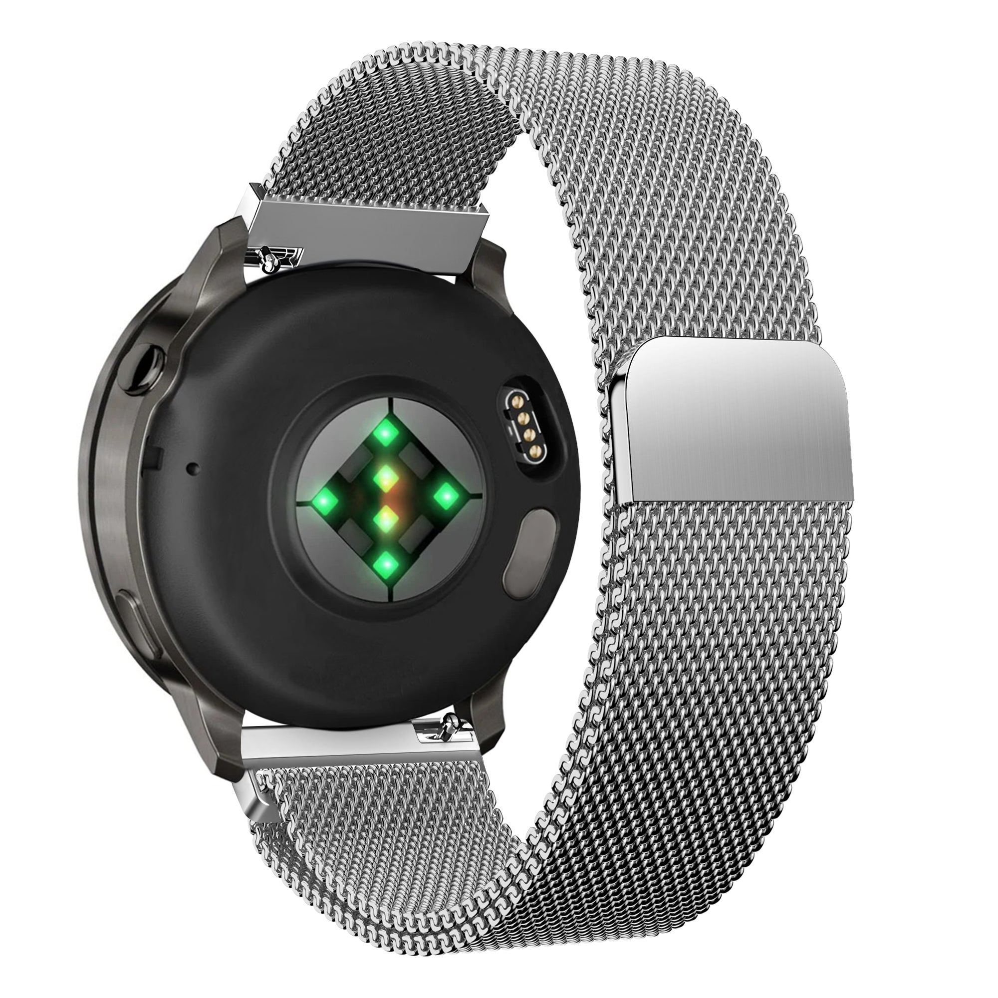 Bandz Garmin Venu 4 - 41mm Milanese Loop Armband (Silber)
